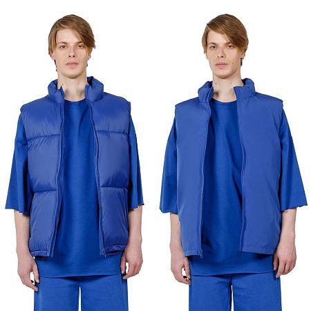 Жилет двусторонний V2, синий, размер XL/2XL