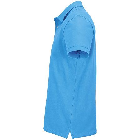 Рубашка поло унисекс Pacific, ярко-бирюзовая, размер S
