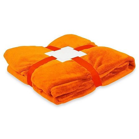 Плед мягкий флисовый Super Soft  Comfort Travel, 125*170 см, оранжевый