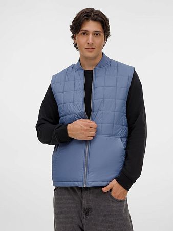 Жилет унисекс Warmbridge, синий (джинс), размер 4XL