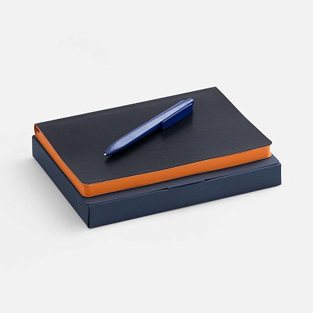 Набор Doppio, синий с оранжевым