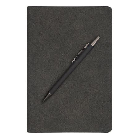 Набор подарочный Solution Superior Duo (ежедневник, ручка), чёрный