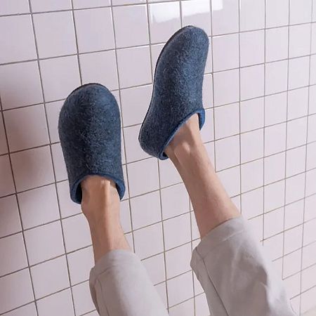 Домашние валенки Cant, темно-синие (индиго), размер 44