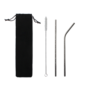 Набор многоразовых трубочек Оnlycofer black