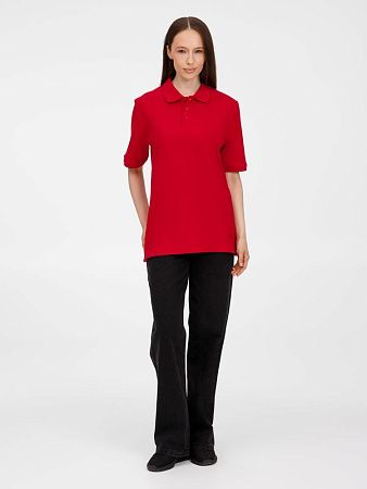 Рубашка поло унисекс Upswing, красная, размер S