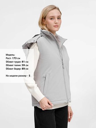 Жилет унисекс Sfera, светло-серый, размер M