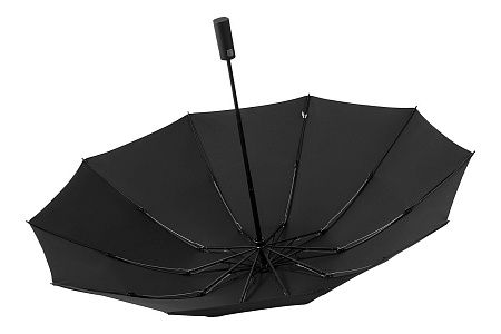 Зонт складной автоматический с плавным закрытием Forest Sunderland Reverse,  диаметр 117 см, 10 панелей,  в подарочной коробке, черный