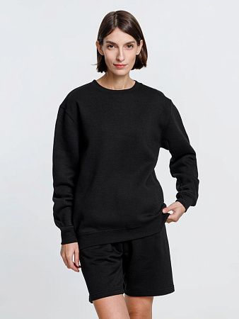 Свитшот унисекс Delta, черный, размер S