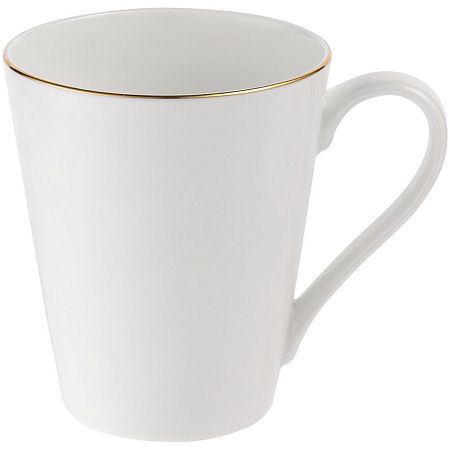 Кружка Select, белая с серебристой отводкой