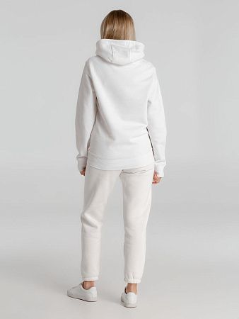 Толстовка с капюшоном унисекс King, белая, размер XS