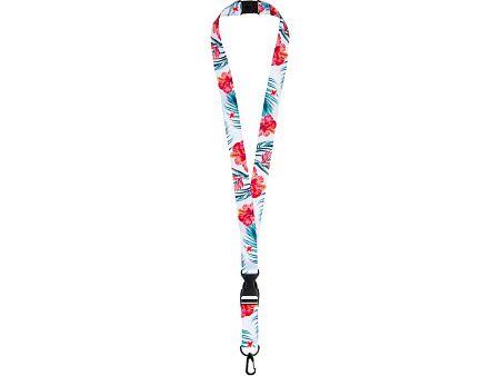 Ланъярд под сублимацию с карабином, межуровневым замком и замком обрыва, 2 см