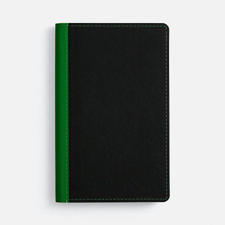 Ежедневник Nice Twice, недатированный, черный с ярко-зеленым