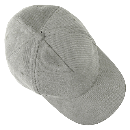 Кепка 5- панельная Salerno Heavy 350,  c белым сендвичем, серая