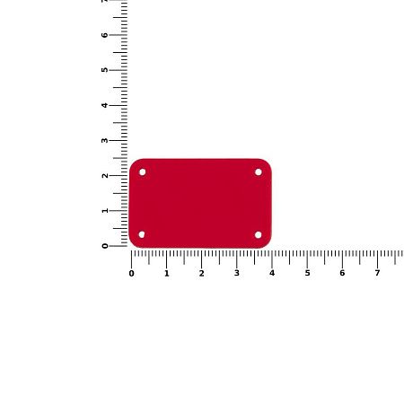 Лейбл из ПВХ Kreta, S, красный