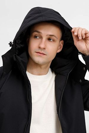 Куртка-парка унисекс Sfera, черная, размер L