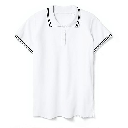 Рубашка поло женская Virma Stripes Lady, белая, размер M