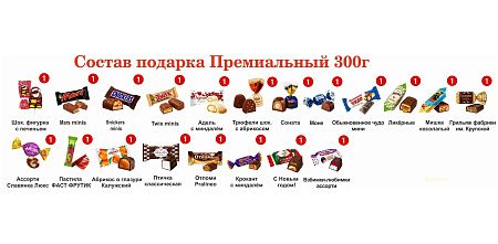 №1 Би-Ба-Бо Внучка 300 грамм новогодний подарок премиальный
