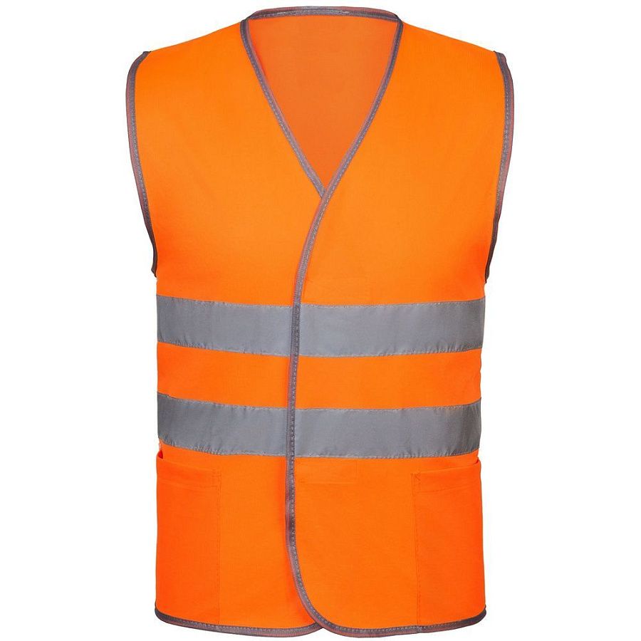 Сигнальный жилет СО-1 ТР, оранжевый флуоресцентный, размер M