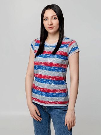 Футболка женская Rayet Lady двусторонняя, красная с синим, размер S