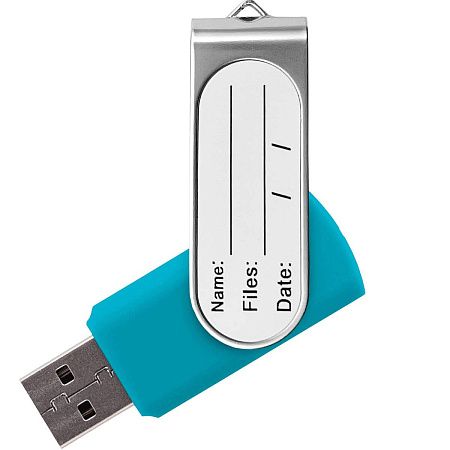 Флешка TWIST STICKER Бирюзовая 4110.16.16ГБ3.0