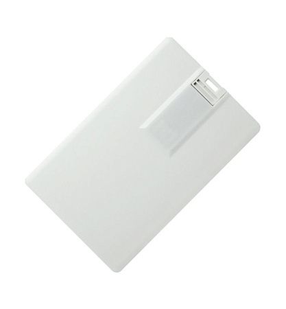 Флеш накопитель USB 2.0 в виде кредитной карты 32GB, пластик, белый