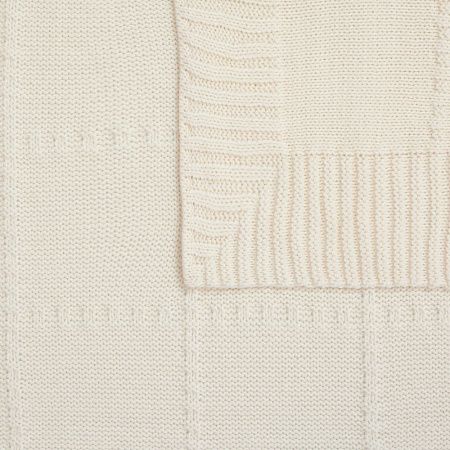 Плед Quadrisma, белый (молочный)