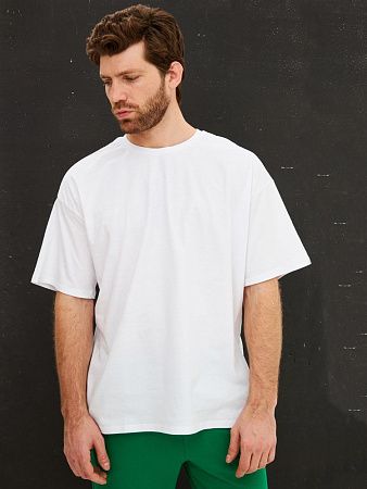 Футболка Oversize Premium, белая, размер L