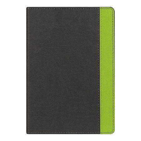 Ежедневник Flexy Viva Latte Daphne Color A5, серый/салатовый, недатированный, в гибкой обложке