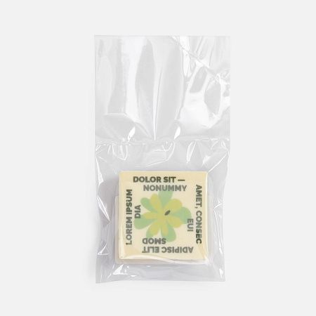 Печенье Dream White в белом шоколаде, квадрат