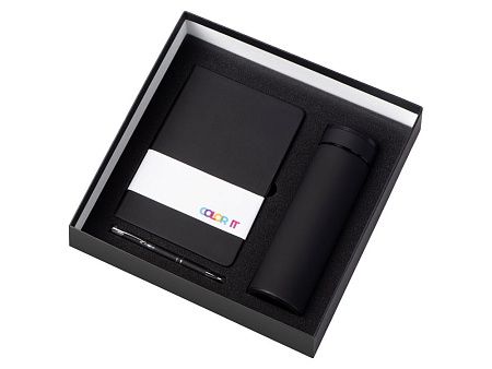 Подарочный набор "Color it" с блокнотом, металлической ручкой и термосом