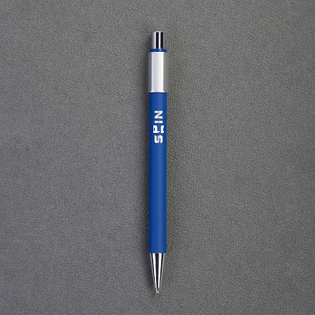 Ручка шариковая "Spin" с 6ти-гранным спиннером, покрытие soft touch