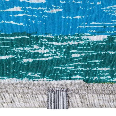 Футболка мужская Rayet двусторонняя, голубая с зеленым, размер S