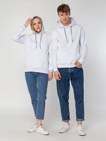 Толстовка с капюшоном Unit Kirenga Heavy, белая, размер S