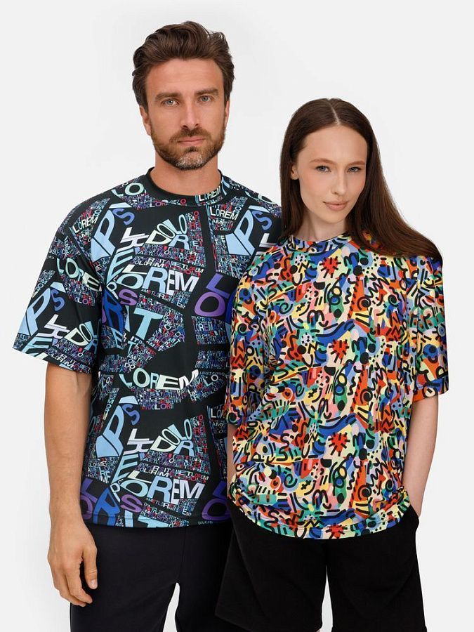 Футболка из бифлекса Morfiss с полной запечаткой на заказ под нанесение