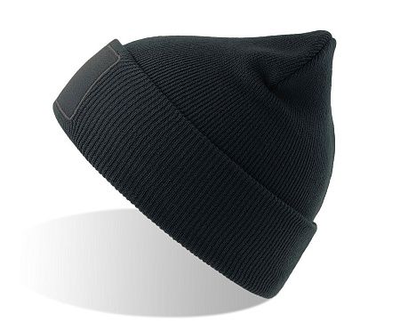 Шапка вязаная  двойная Wind-S с патчем