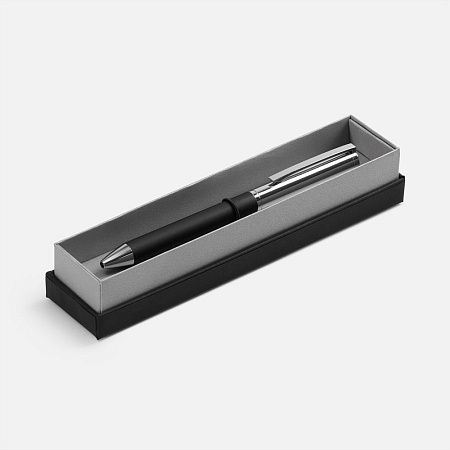 Ручка шариковая Eyeshot Soft Touch в футляре, черная