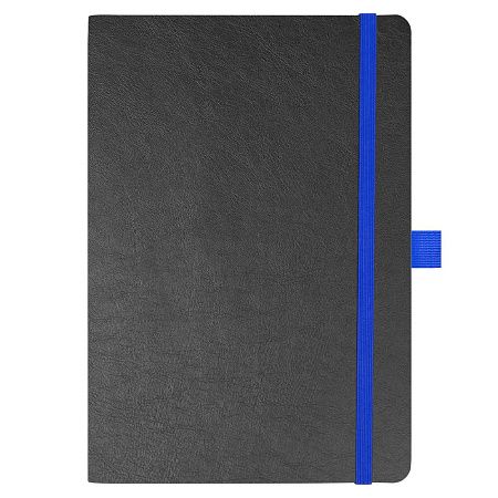 Блокнот Flexy Forest Urban Soft leather  А5, недатированный, с резинкой и петлей для ручки, в гибкой обложке, черно-синий