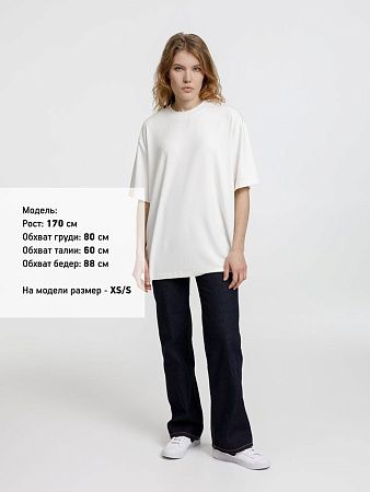 Футболка оверсайз унисекс Lavinia, белая, размер XS/S