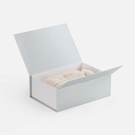 Коробка Bicolor Case, белая с серым