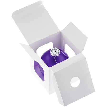 Елочный шар Finery Matt, 8 см, матовый фиолетовый