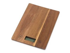 Кухонные весы из акации «Home Chef», цвет: коричневый