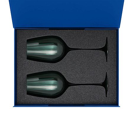 Подарочный набор 2 бокала для вина Capri в синей коробке