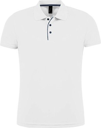 Рубашка поло мужская Performer Men 180 белая, размер M