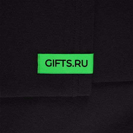 Футболка оверсайз с двойным рукавом Kosmos, черная, размер M/L