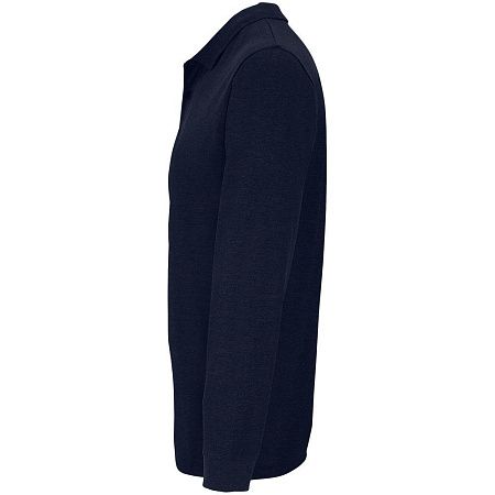 Рубашка поло унисекс с длинным рукавом Planet LSL, темно-синяя, размер 3XL