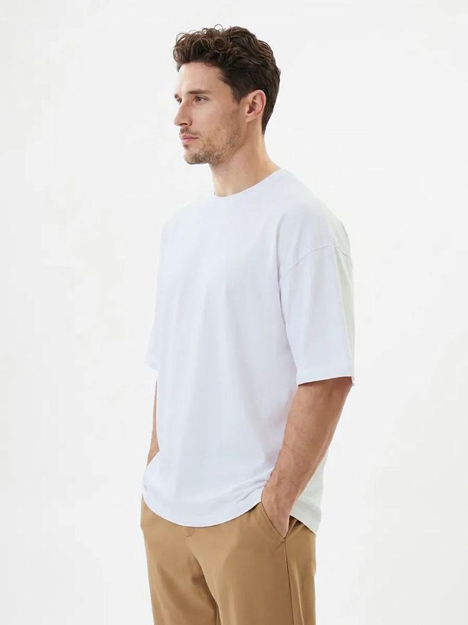 Футболка Oversize Premium 210, белая под нанесение