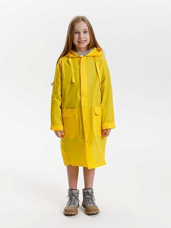 Дождевик детский RainDrop Kids, желтый, размер 10 лет (130-140 см)