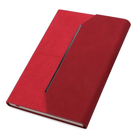 Ежедневник A5 недатированный Enzo, в твёрдой обложке, красный