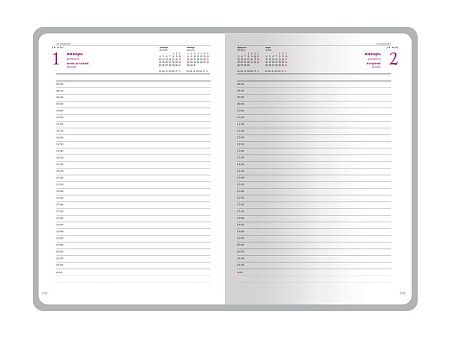 Ежедневник датированный А5 «Sidney Nebraska» на 2026 год, с золотым срезом и уголками