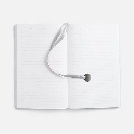 Ежедневник Waltz, недатированный, серебристый